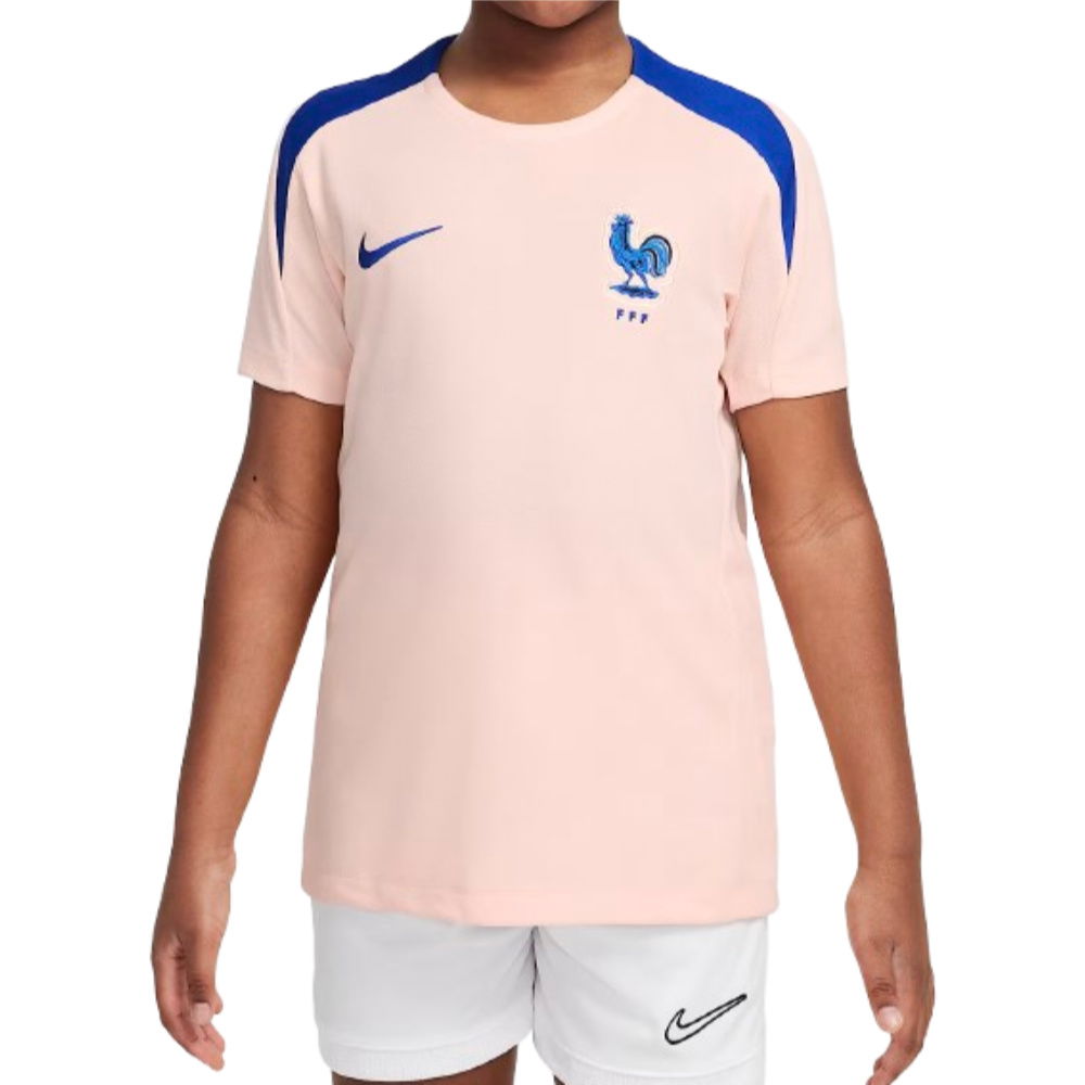 2025-2026 France Strike Training Shirt (Coral) - Kids (Your Name)