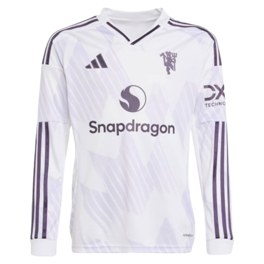 2025-2026 Man Utd Long Sleeve Away Shirt (Kids) (Ugarte 25)