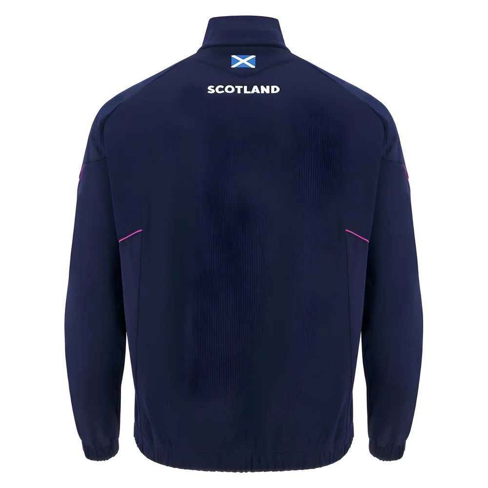 2025-2026 Scotland Rugby Travel Full Zip Hoody (Navy) - Kids