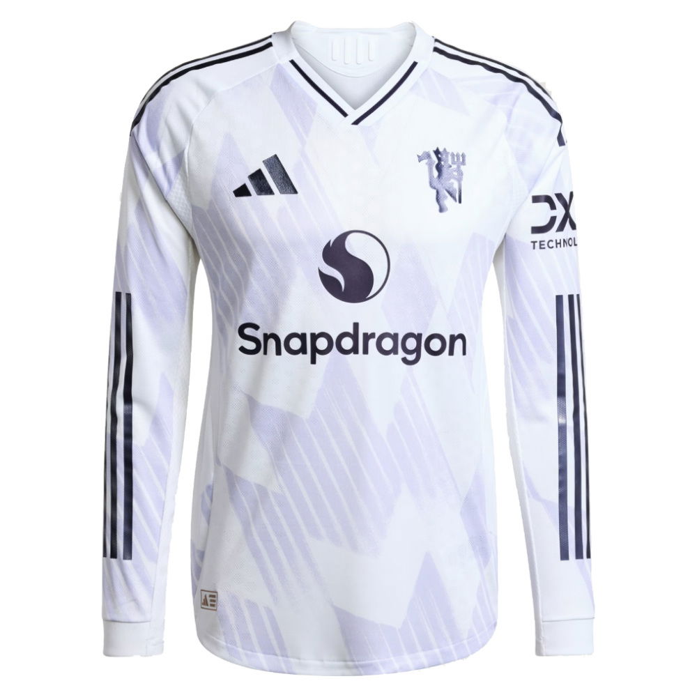 2025-2026 Man Utd Authentic Long Sleeve Away Shirt (Thomas 9)