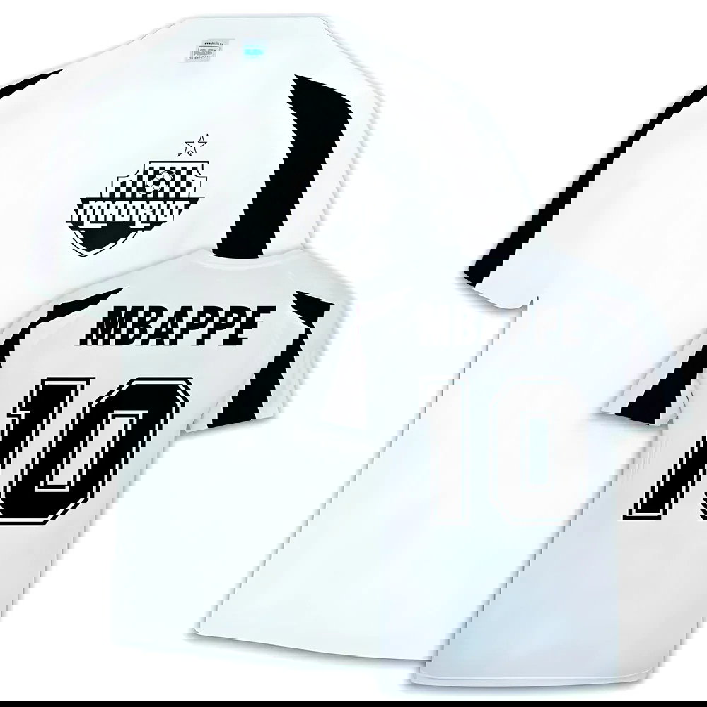 Kylian Mbappe Real Madrid Sports Training Jersey (White)