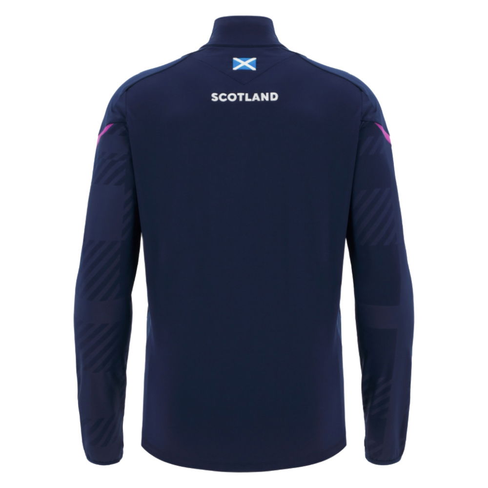 2025-2026 Scotland Rugby 1/4 Zip Training Top (Navy) - Kids