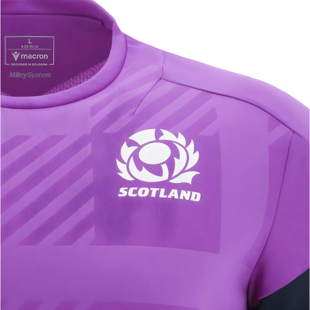 2025-2026 Scotland Rugby Training Poly Shirt (Purple)
