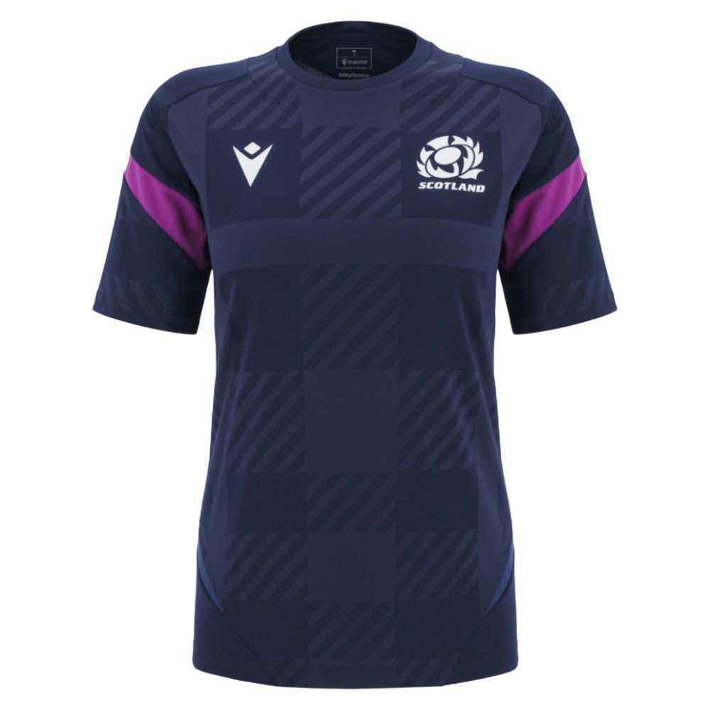 2025-2026 Scotland Rugby Training Shirt (Navy) - Womens (Your Name)