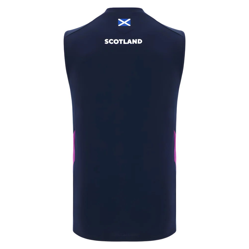 2025-2026 Scotland Poly Sleeveless Training Shirt (Navy)