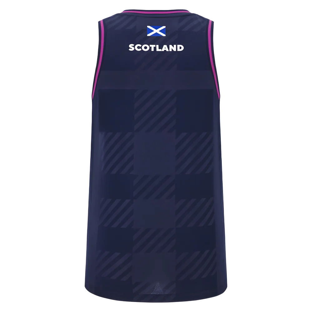 2025-2026 Scotland Rugby Training Singlet (Navy) - Womens