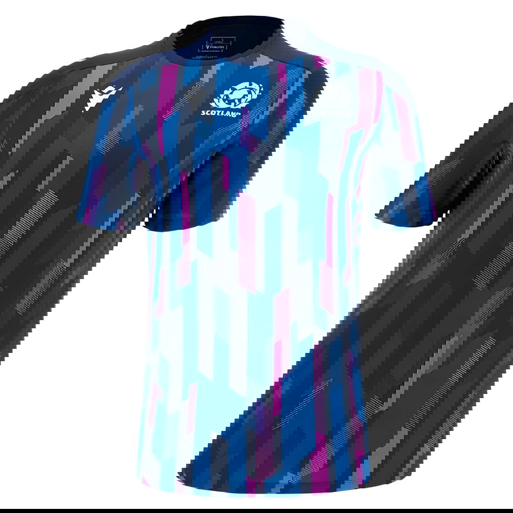 2025-2026 Scotland Rugby Warm Up Shirt (Navy) (Your Name)