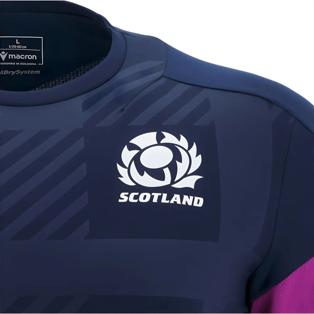2025-2026 Scotland Rugby Training Poly LS Shirt (Navy)