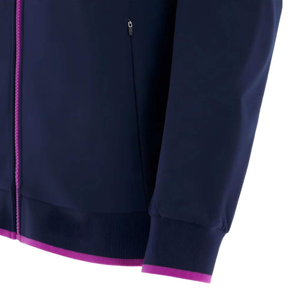 2025-2026 Scotland Rugby Travel Full Zip Hoody (Navy) - Womens
