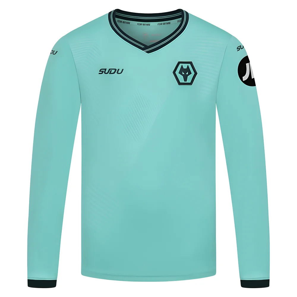 2025-2026 Wolves Long Sleeve Away Shirt (Kids) (Agbadou 12)