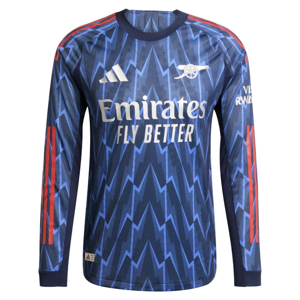 2025-2026 Arsenal Authentic Long Sleeve Away Shirt (Wright 8)