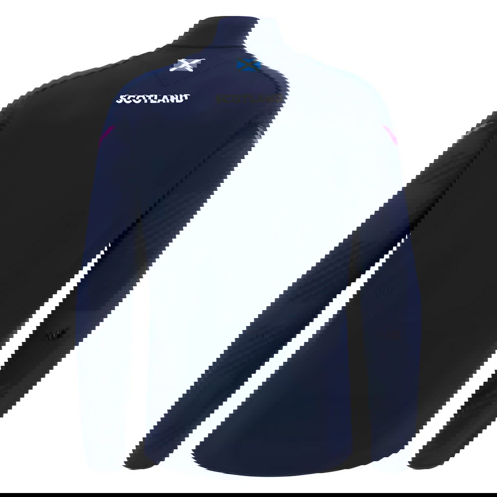 2025-2026 Scotland Rugby 1/4 Zip Training Top (Navy)