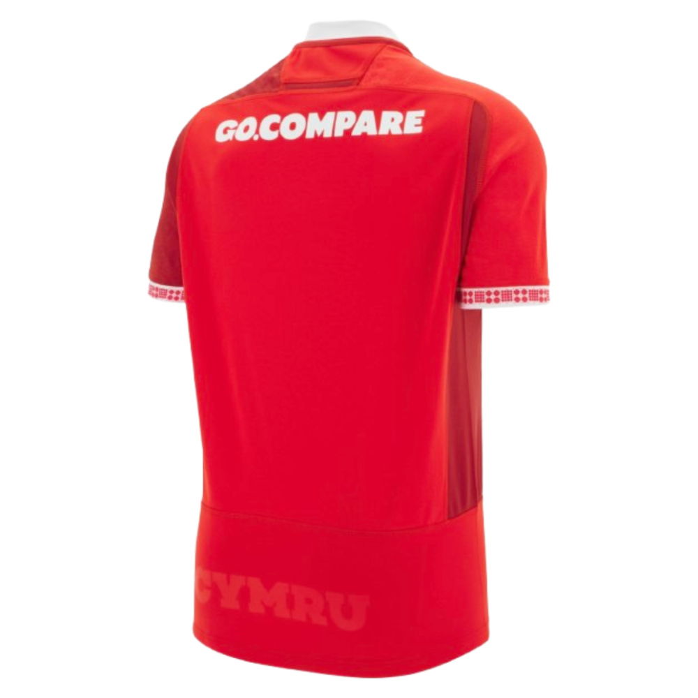 2025-2026 Wales WRU Home Slim Fit Rugby Shirt