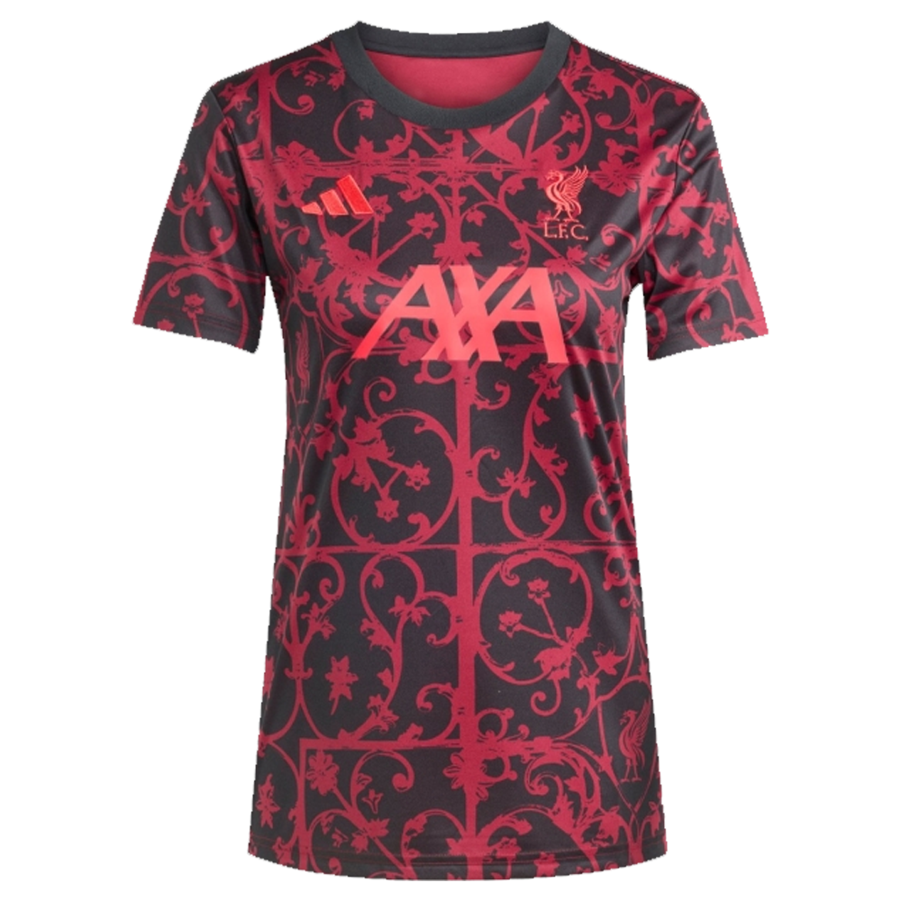 2025-2026 Liverpool Pre-Match Shirt (Black) - Womens (Rio 73)