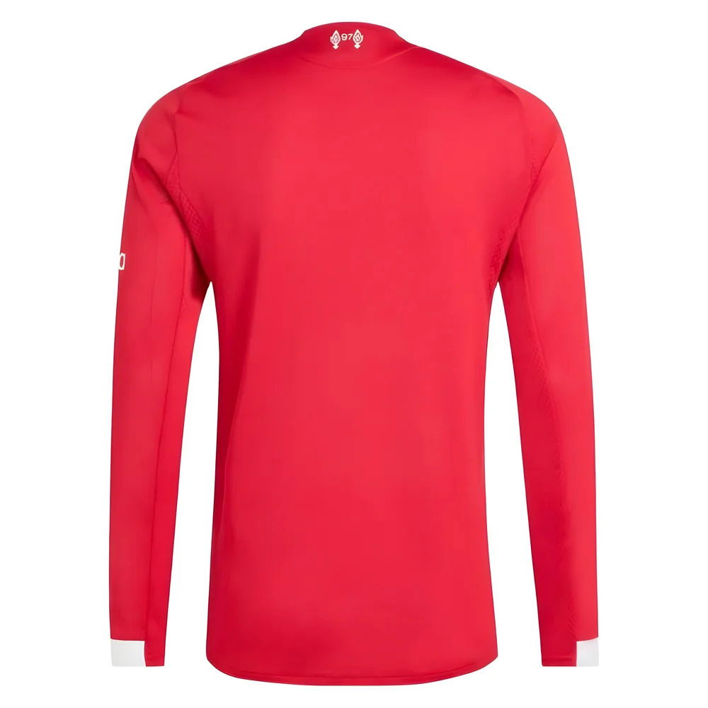 2025-2026 Liverpool Authentic Long Sleeve Home Shirt (M.Salah 11)