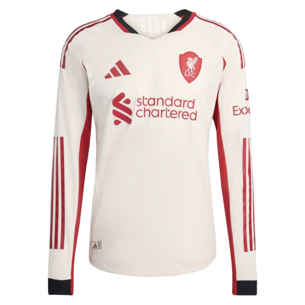 2025-2026 Liverpool Authentic Long Sleeve Away Shirt (M.Salah 11)