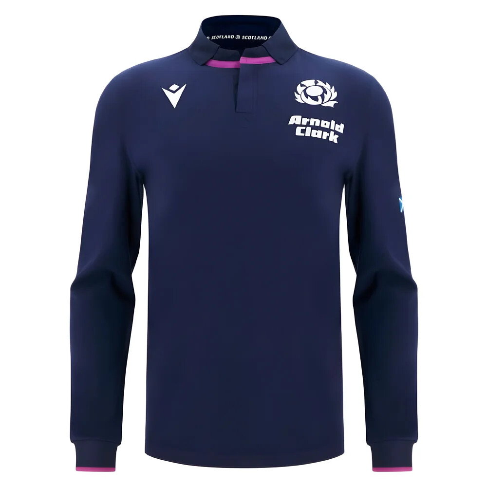 2025-2026 Scotland Rugby LS Cotton Home Shirt (Your Name)