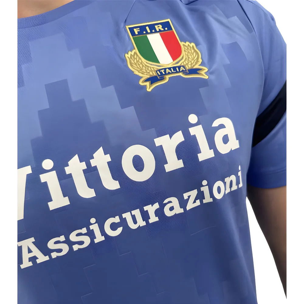 2025-2026 Italy Rugby Staff Training Shirt (Blue)