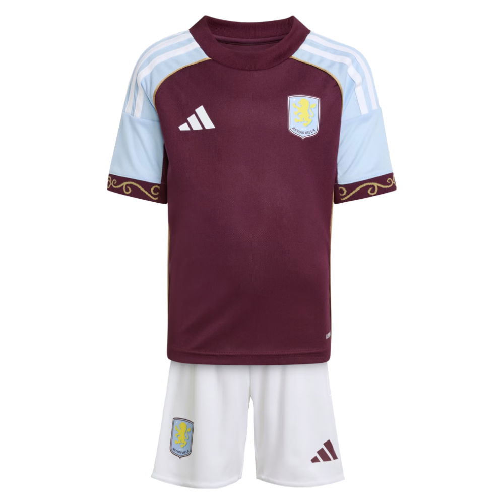 2025-2026 Aston Villa Home Mini Kit (Tielemans 8)