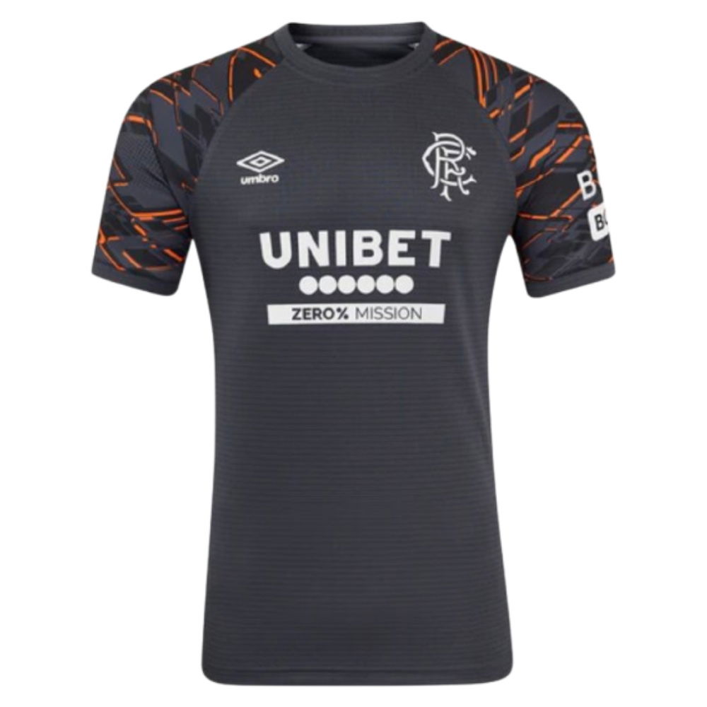 2025-2026 Rangers Away Goalkeeper Shirt (Black) (Your Name)