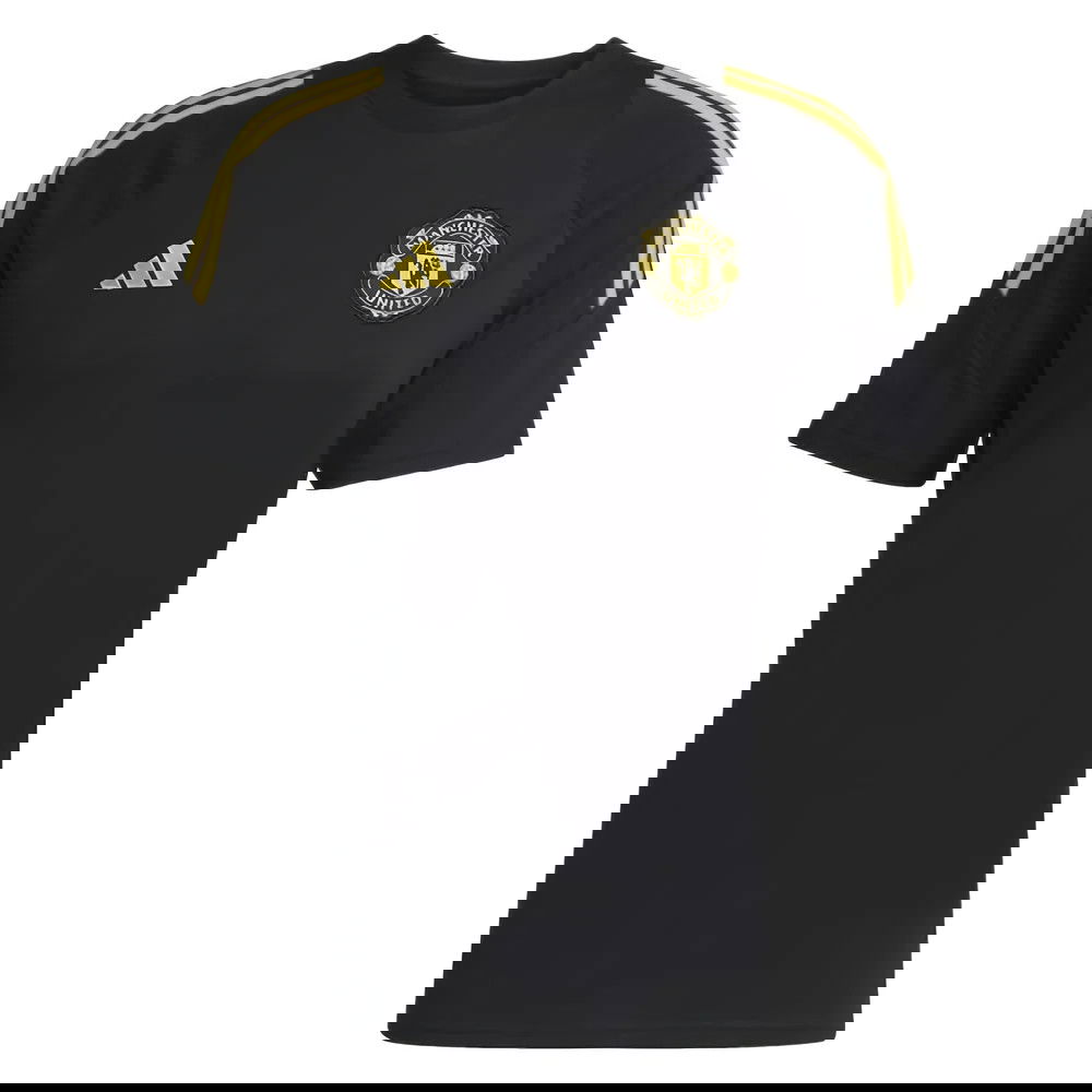 2025-2026 Man Utd EU Training Tee (Black) (Ronaldo 7)