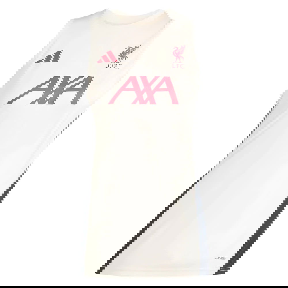 2025-2026 Liverpool Sleeveless Jersey (White) - Womens (Your Name)