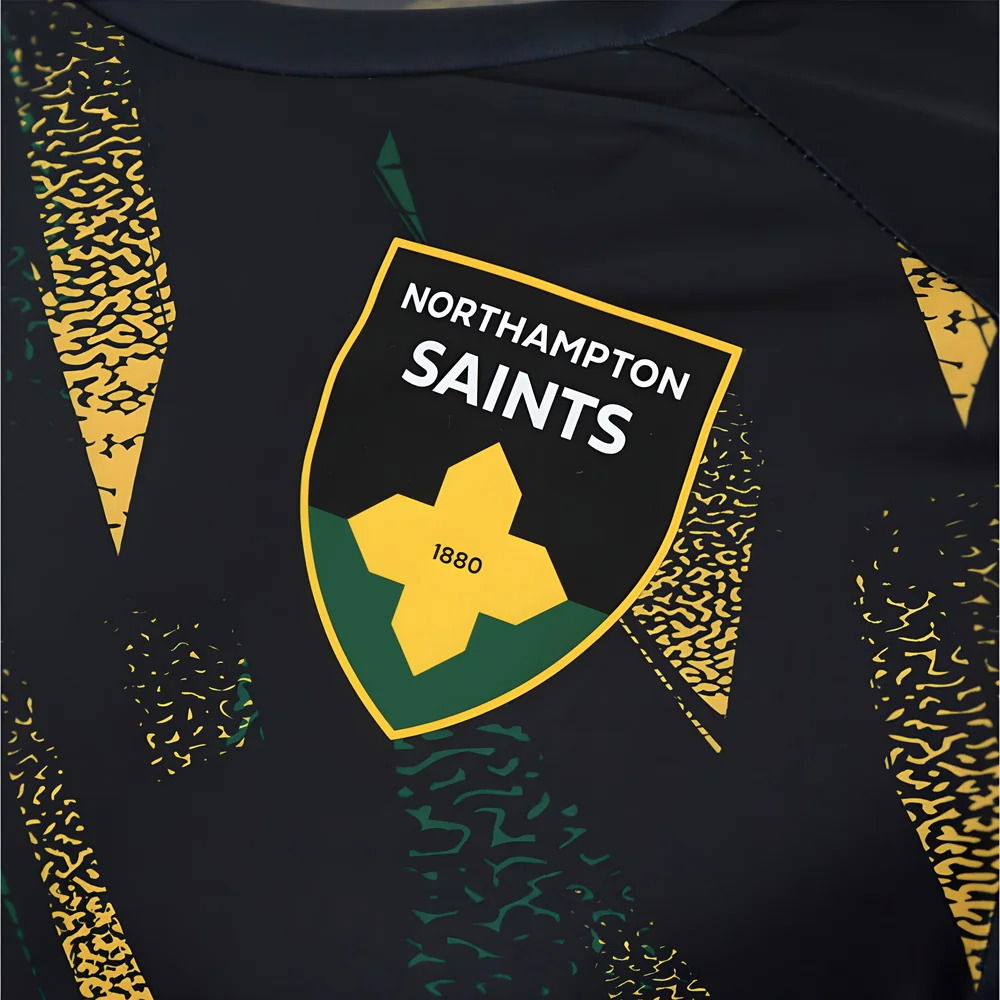 2025-2026 Northampton Saints Warm Up Shirt (Black)