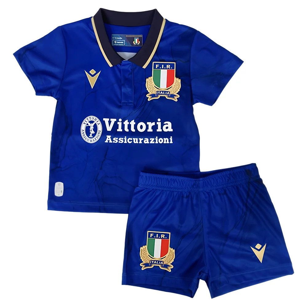 2025-2026 Italy Rugby FIR Home Mini Kit (Your Name)