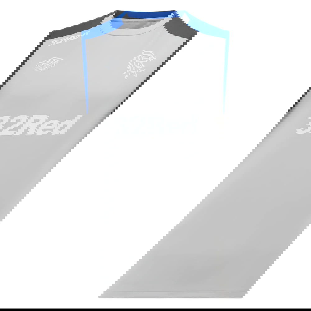 2025-2026 Rangers Pro Training Sleeveless Tee (Grey) (Your Name)