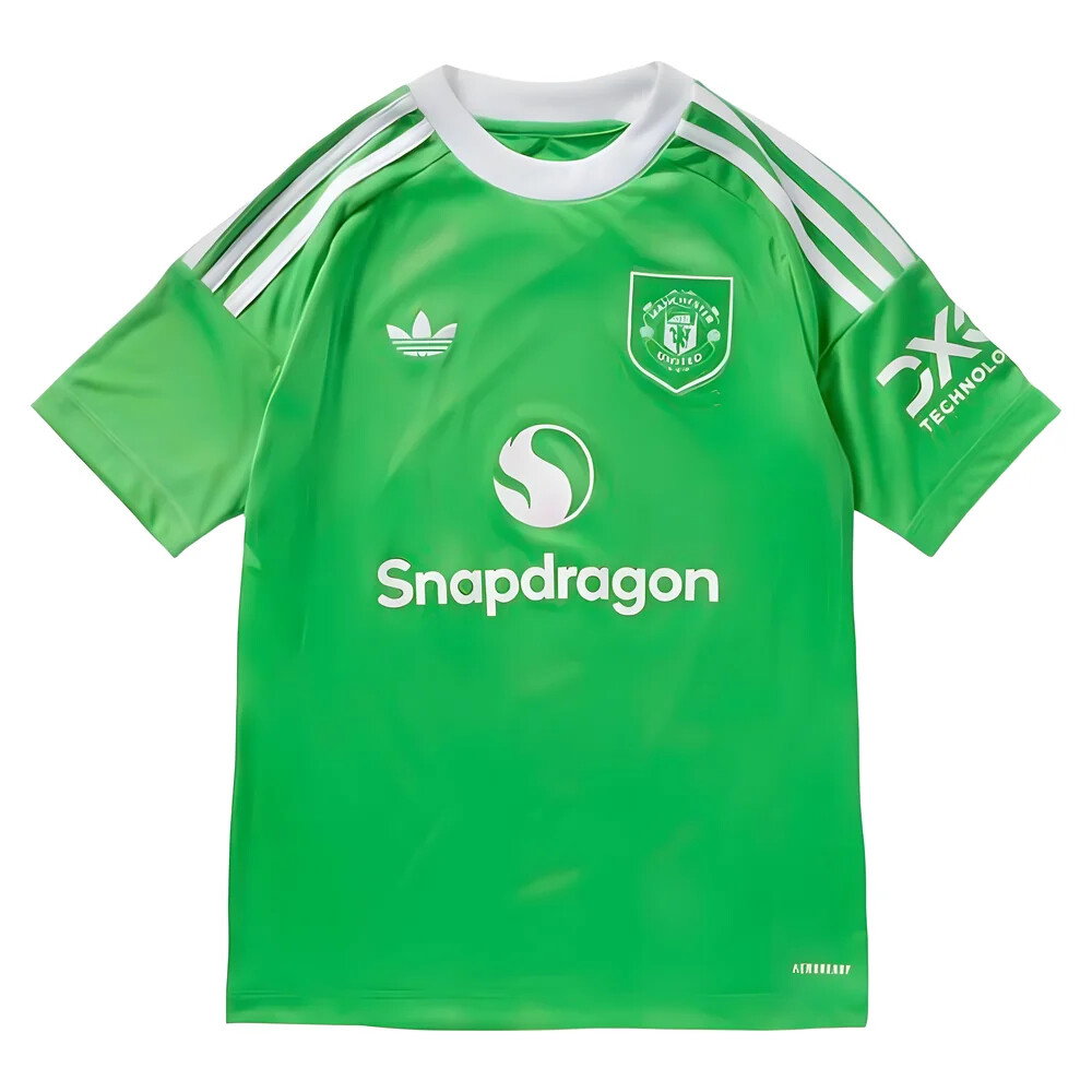 2025-2026 Man Utd Third Goalkeeper Shirt (Green) - Kids (Schmeichel 1)