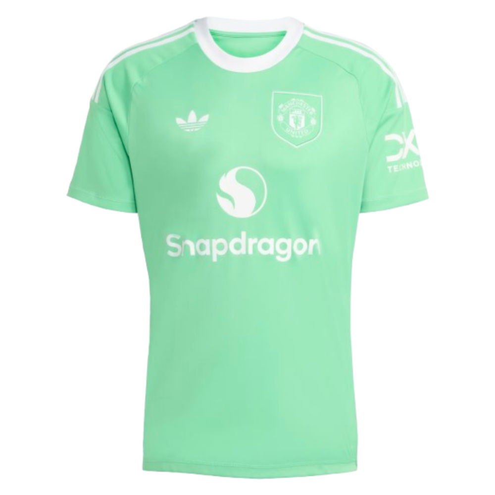 2025-2026 Man Utd Third Goalkeeper Shirt (Green) (Schmeichel 1)
