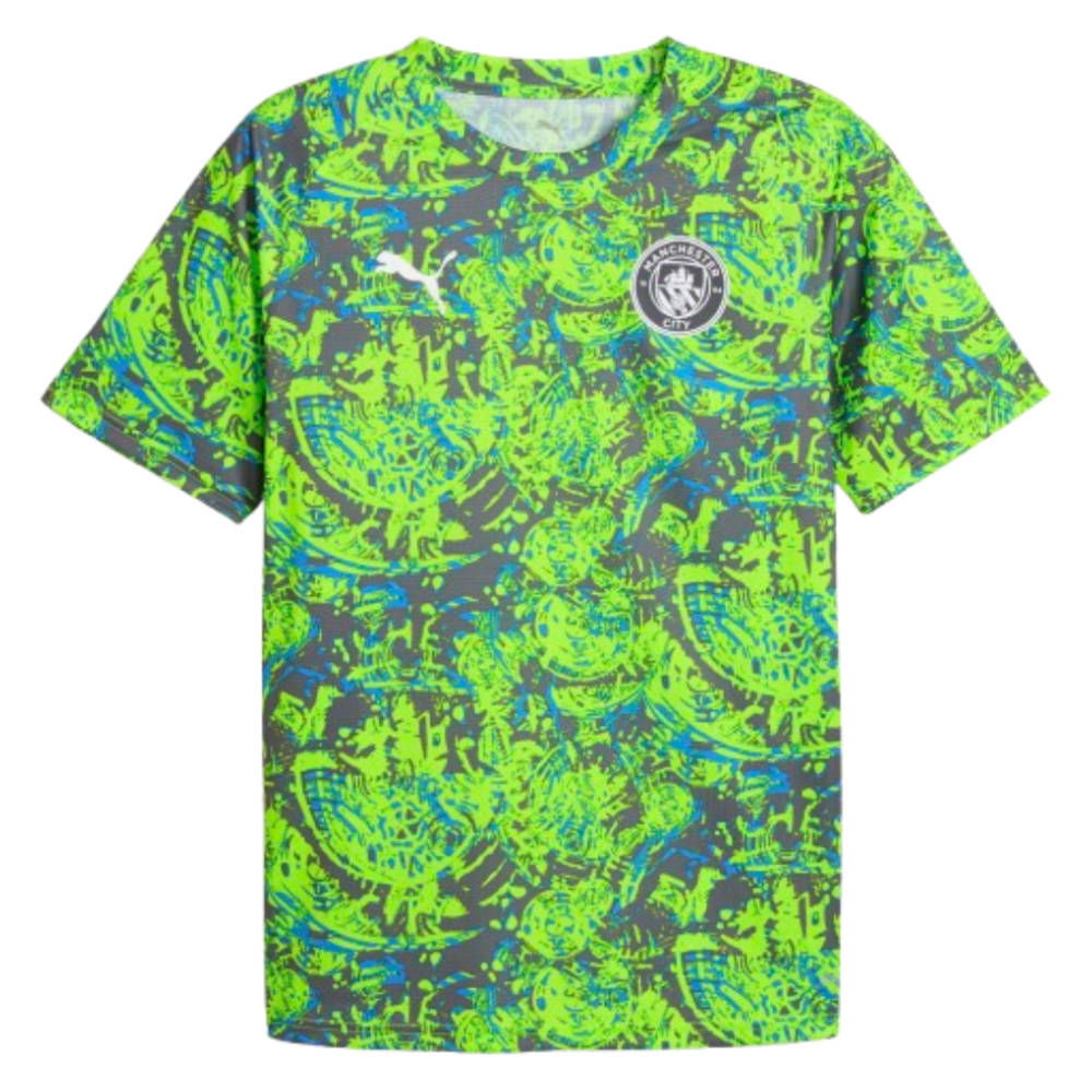 2025-2026 Man City Warm Up Jersey (Pro Green) (Your Name)