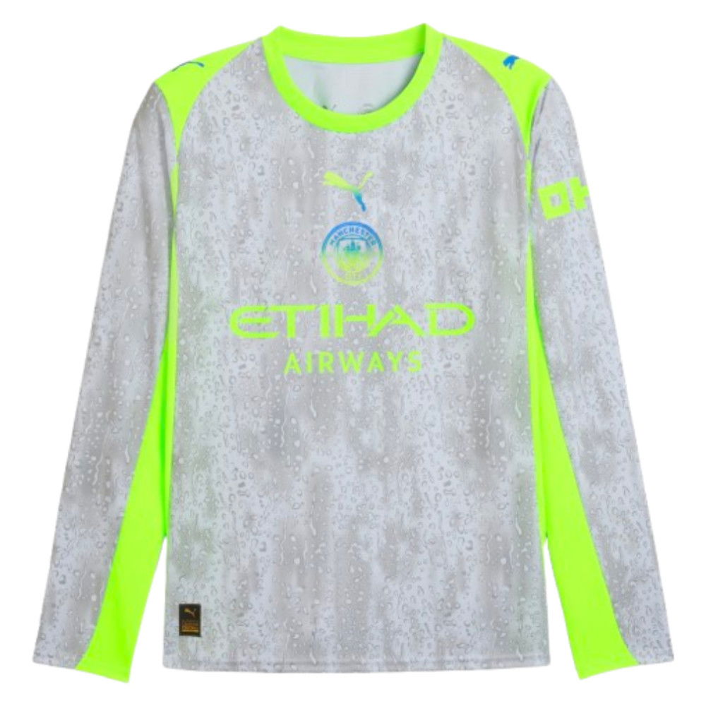 2025-2026 Man City Long Sleeve Third Shirt (Silva 21)
