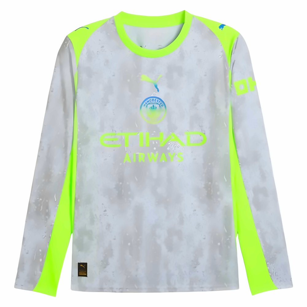 2025-2026 Man City Long Sleeve Third Shirt (Kompany 4)