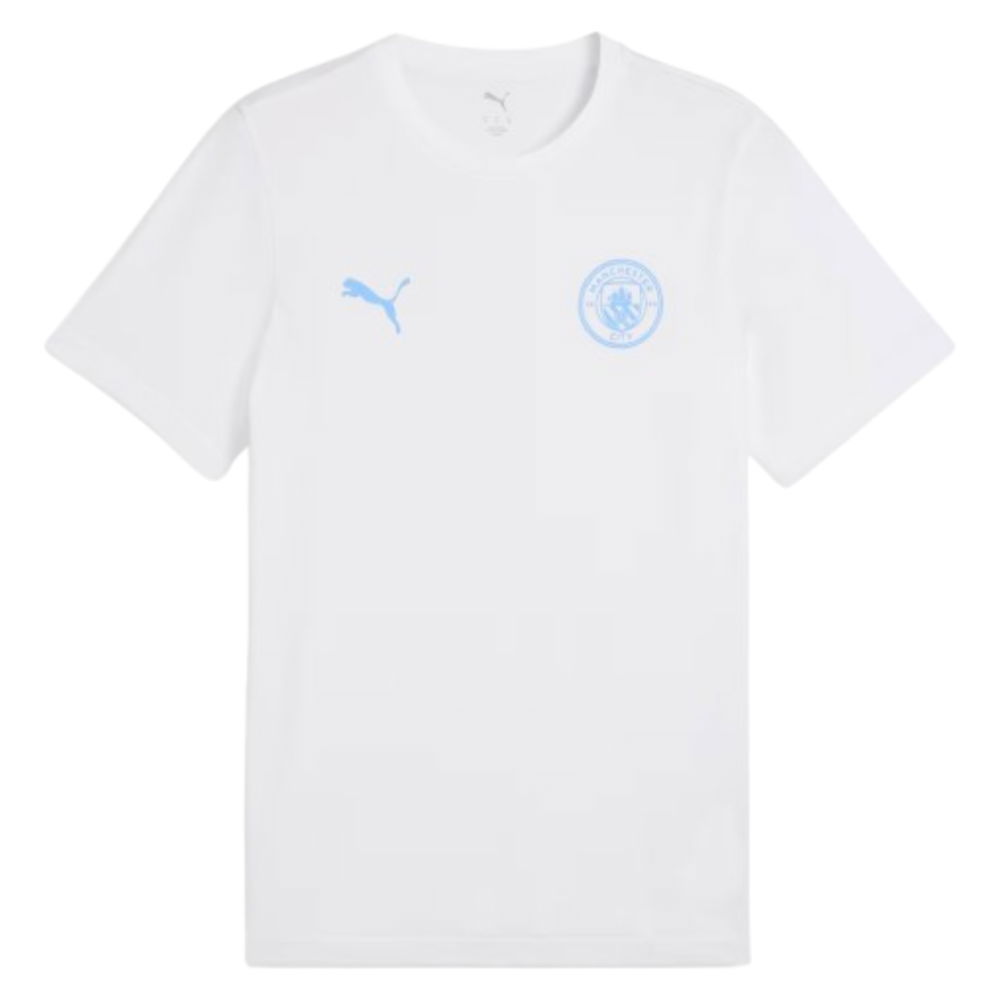 2025-2026 Manchester City FtblEss Tee (White) (Your Name)