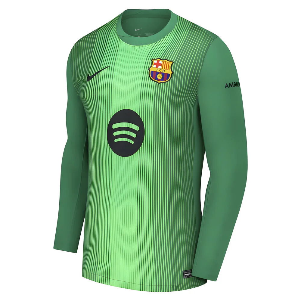 2025-2026 Barcelona Home Goalkeeper Shirt (Green) (Valdes 1)