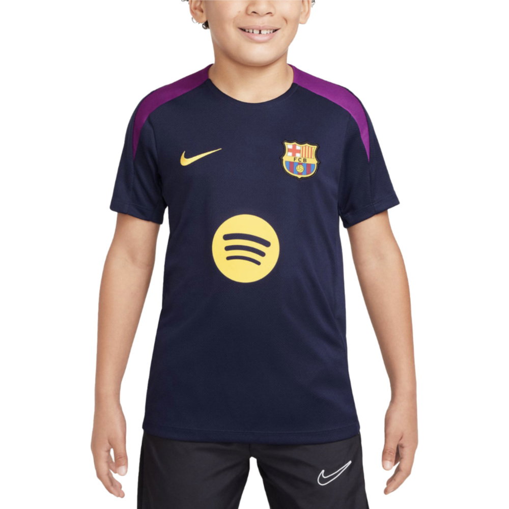 2025-2026 Barcelona Strike Training Shirt (Purple) - Kids (Ronaldinho 10)