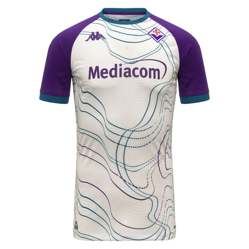 2025-2026 Fiorentina Pre Match Shirt (White-Violet) (Your Name)