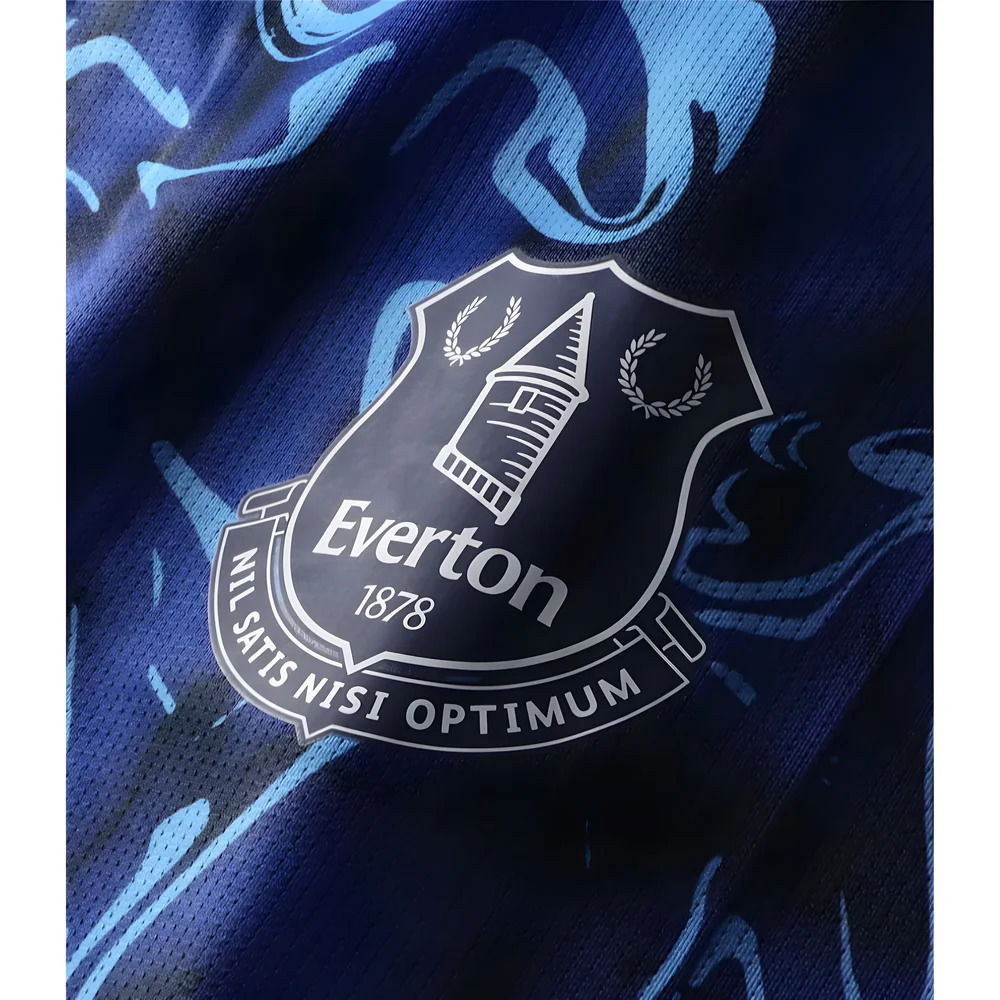 2025-2026 Everton Pre Match Short Sleeve Tee (Blue)