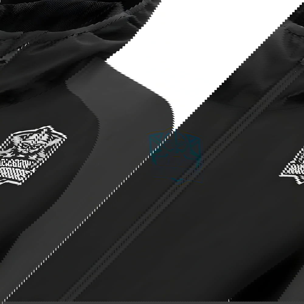 2025-2026 Glasgow Warriors Training Rain Jacket (Black)