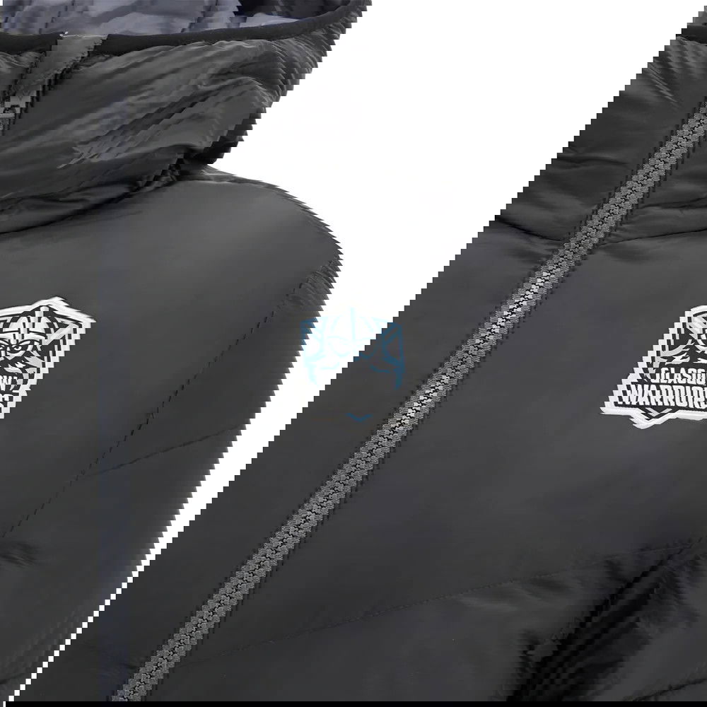 2025-2026 Glasgow Warriors Hooded Bomber Jacket (Black)