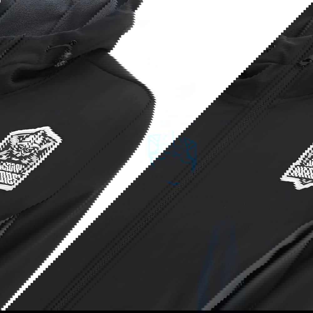 2025-2026 Glasgow Warriors Rugby Softshell (Black)