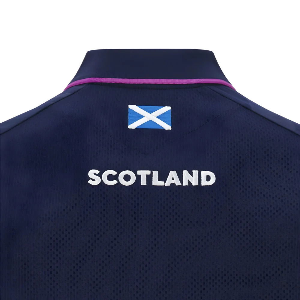 2025-2026 Scotland Rugby Travel Polo Shirt (Navy) - Kids