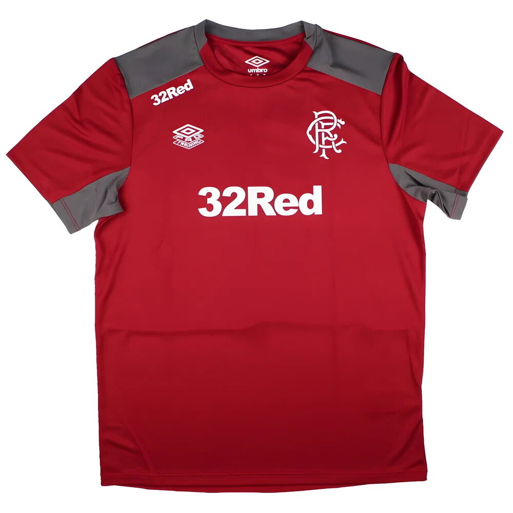 2025-2026 Rangers Pro Training Short Sleeve Tee (Rythmic Red) (Your Name)