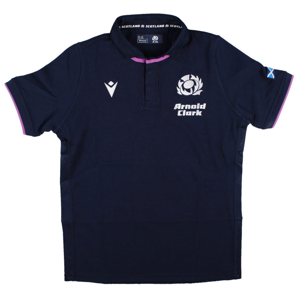 2025-2026 Scotland Home Cotton Rugby Shirt (Kids) (Your Name)
