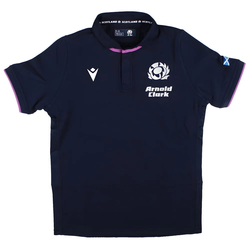 2025-2026 Scotland Home Cotton Rugby Shirt (Kids) (Your Name)