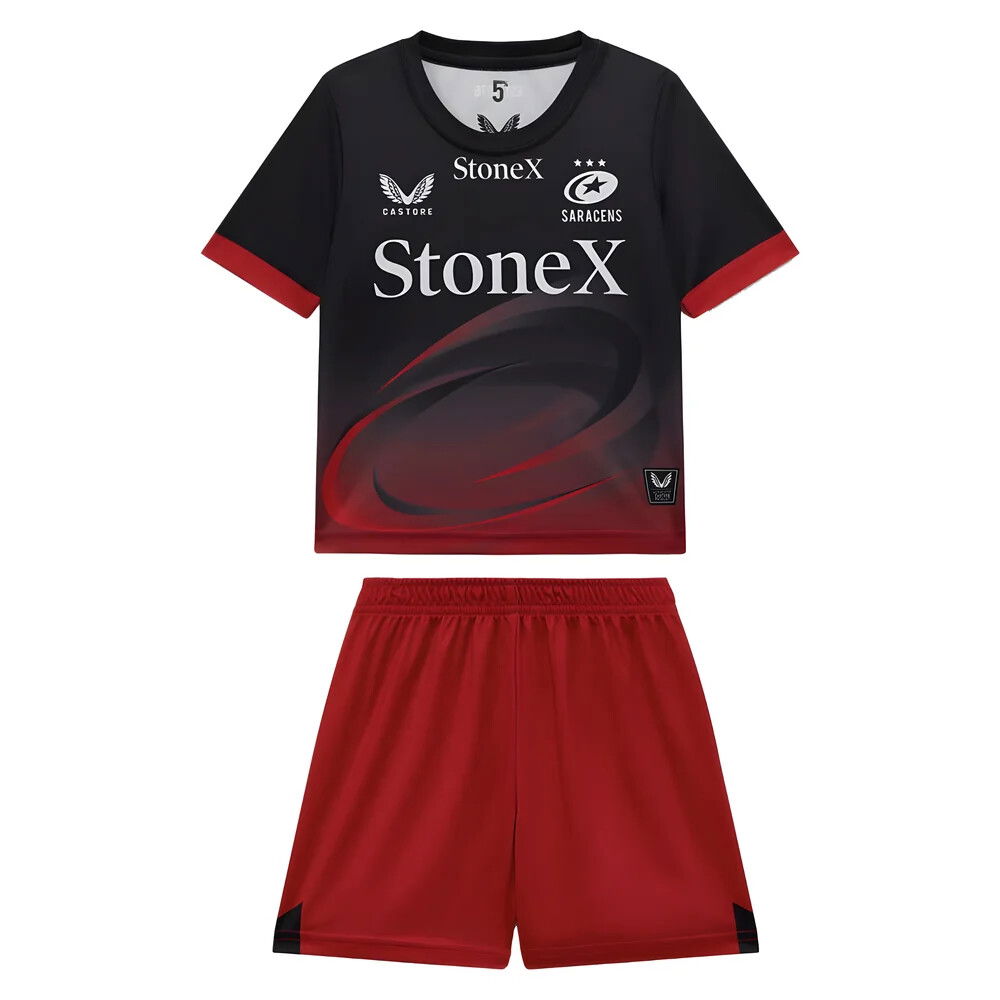 2025-2026 Saracens Home Rugby Infant Kit (Your Name)