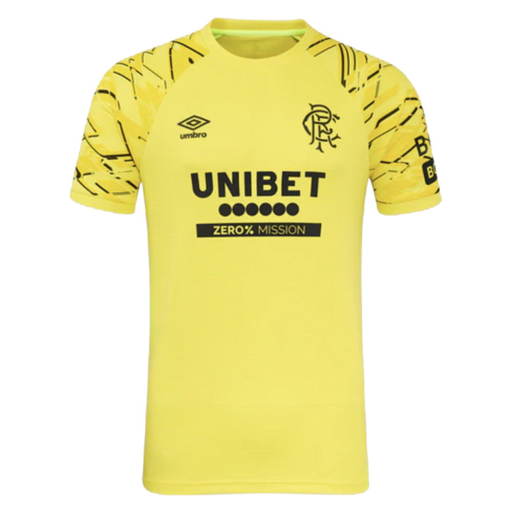 2025-2026 Rangers Home Goalkeeper Shirt (Yellow) (Your Name)