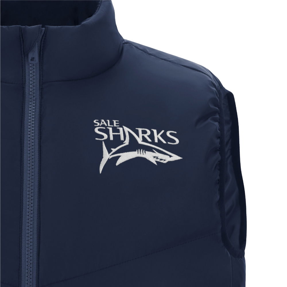 2025-2026 Sale Sharks Padded Gilet (Navy)