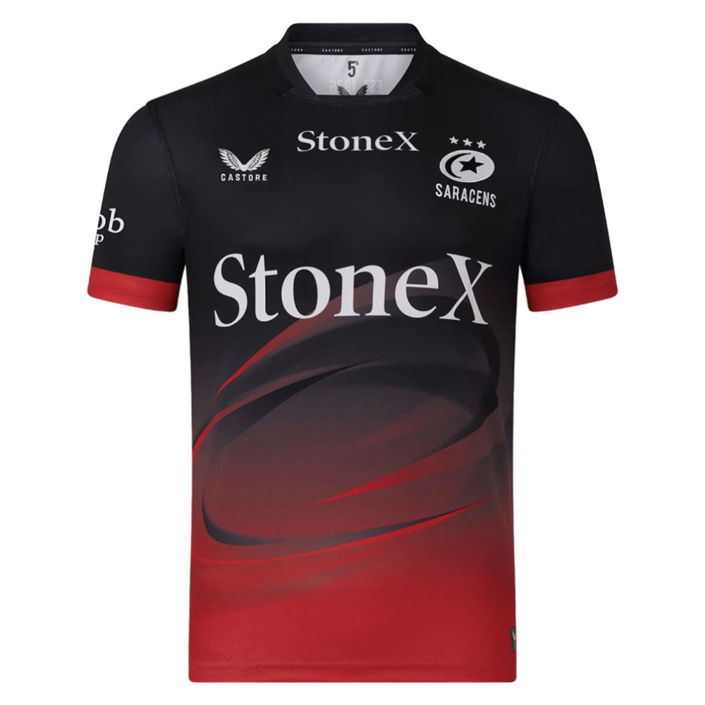 2025-2026 Saracens Home Rugby Shirt (Your Name)